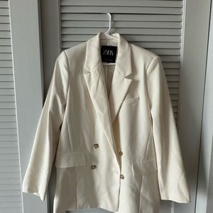 Zara White/Cream Blazer